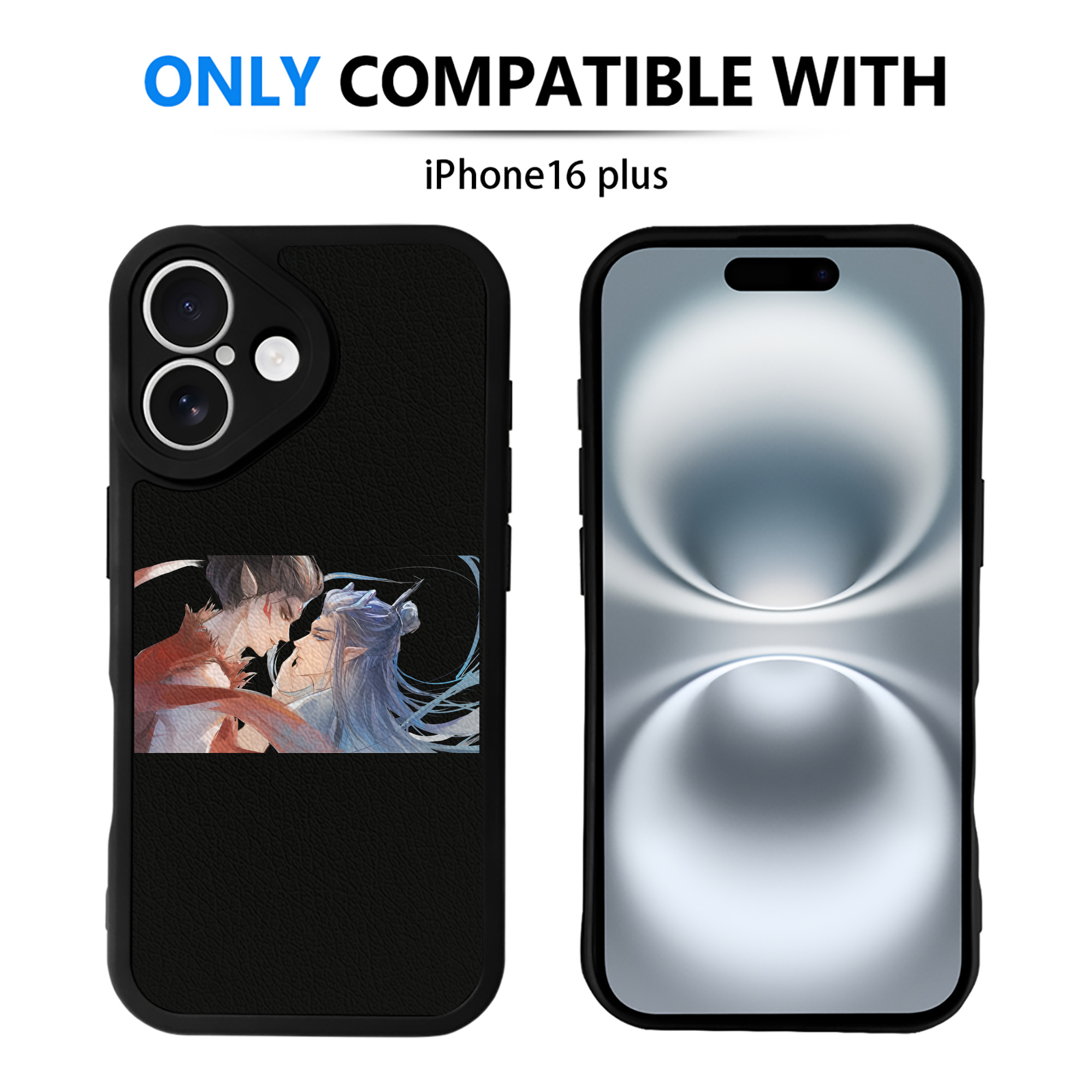 （画像用） Ne Zha 2 ナタ 魔童の大暴れ 【iPhone 16シリーズ対応】シリコンスマホケース（レザー調） 材質：シリコン